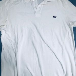 Men's Vineyard Vines White Polo Shirt sz M